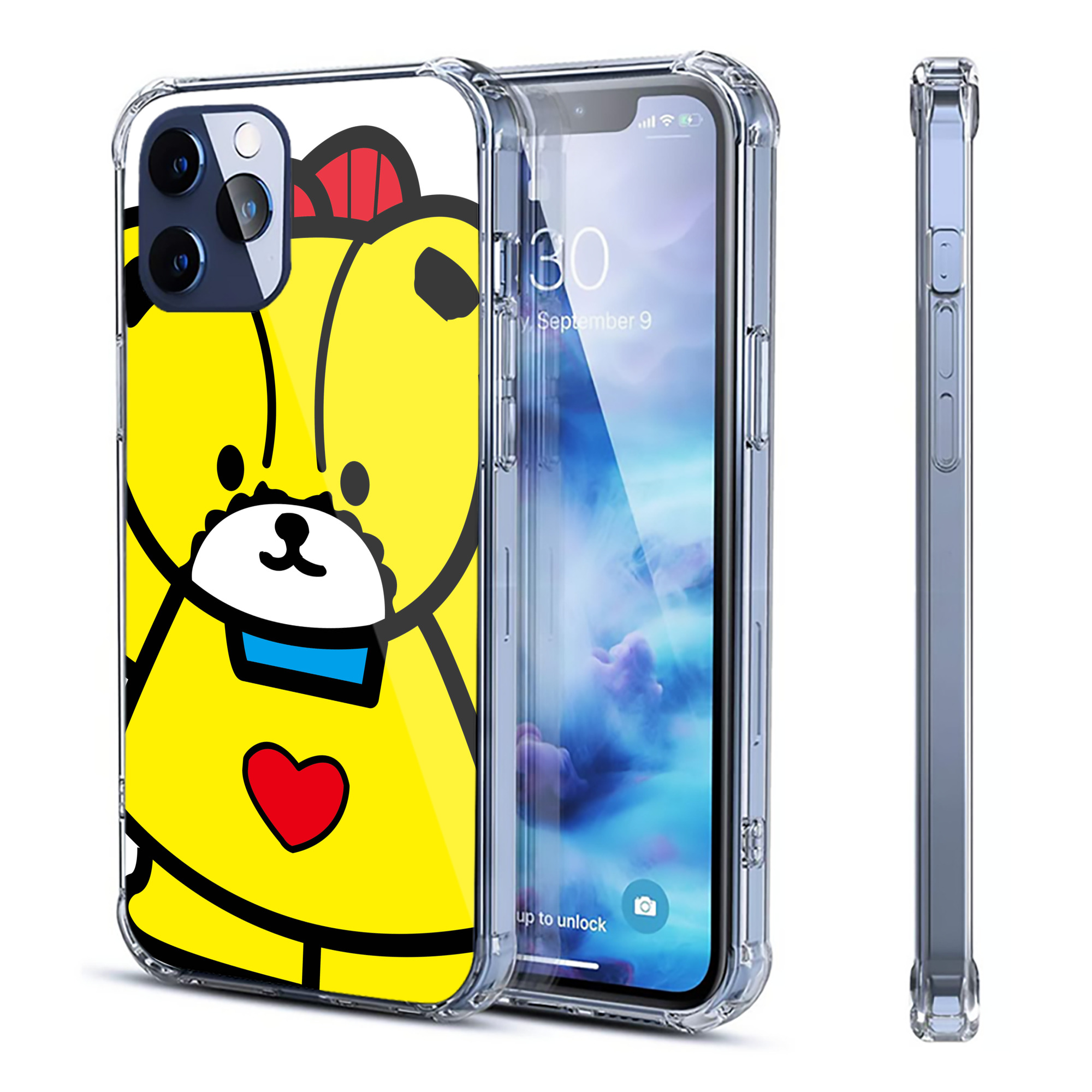 （画像用） Hello Kitty ハローキティ 【iPhone 12シリーズ対応】透明スマホケース（クリアソフトケース）